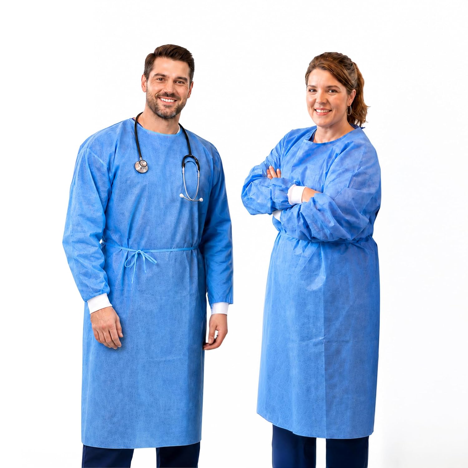 Medical Lab Gown - 3 Camici Medici Monouso per Isolamento
