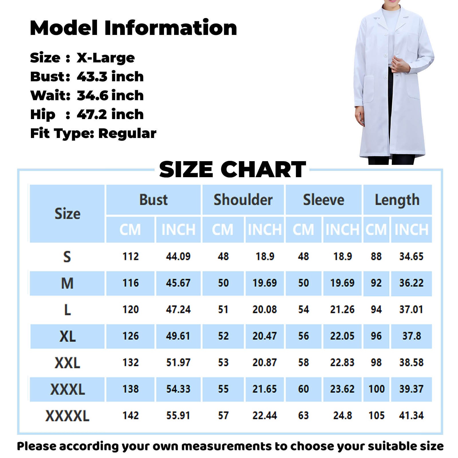 Camice da laboratorio bianco p - Medical Lab Gown recensione e prezzo